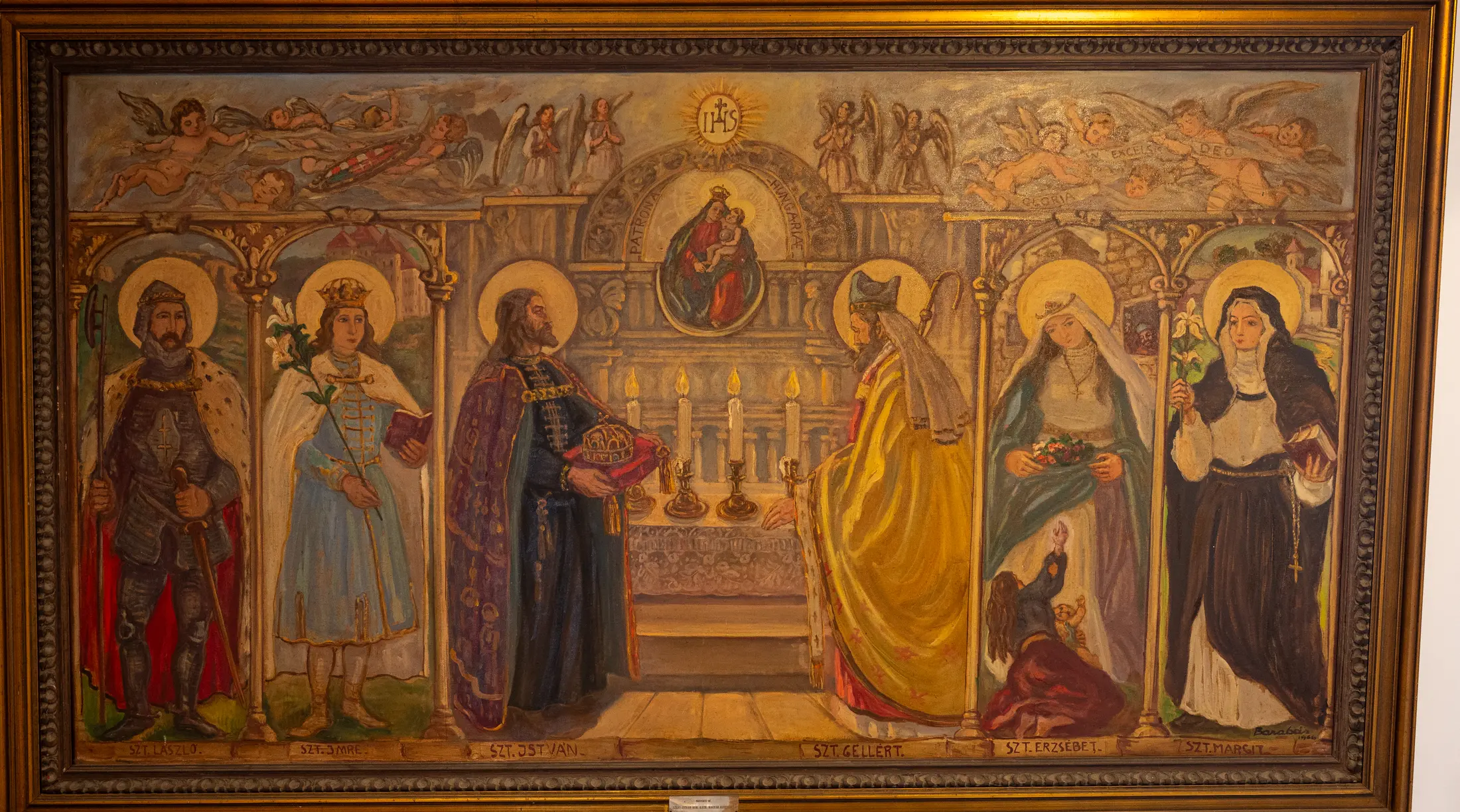 Golden altarpiece