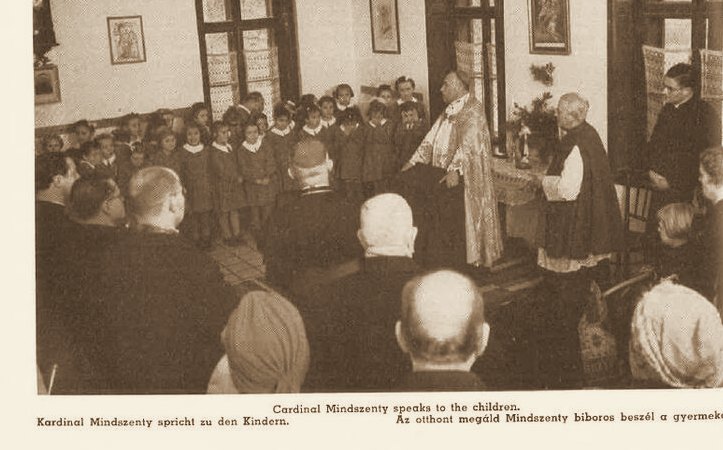 Cardinal Mindszenty speaks to children