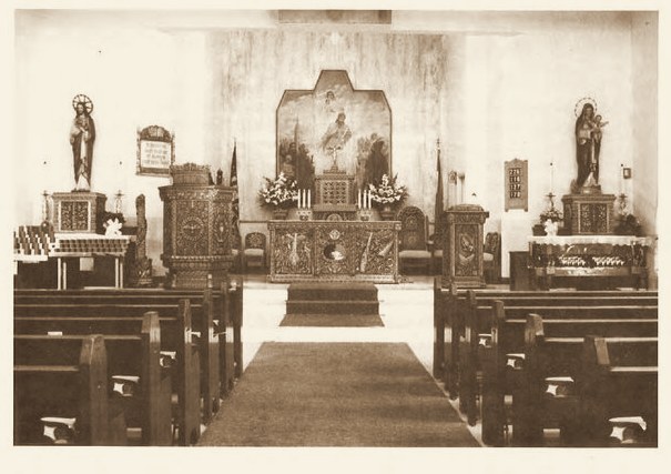 The carved sanctuary completed in 1986